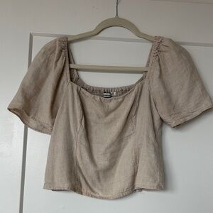Beige Abercrombie Top